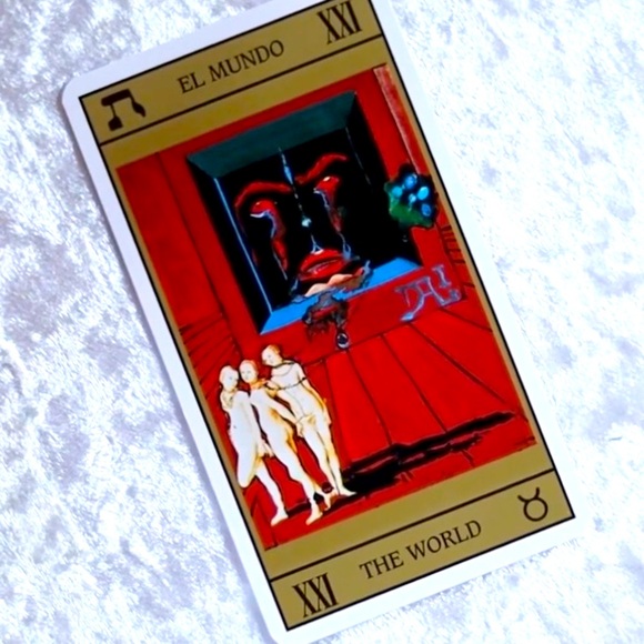 RARE DECK GOLD Salvador Dali Tarot Spiritual Angelic Messages Oracle Cards 🔮 - Picture 8 of 13